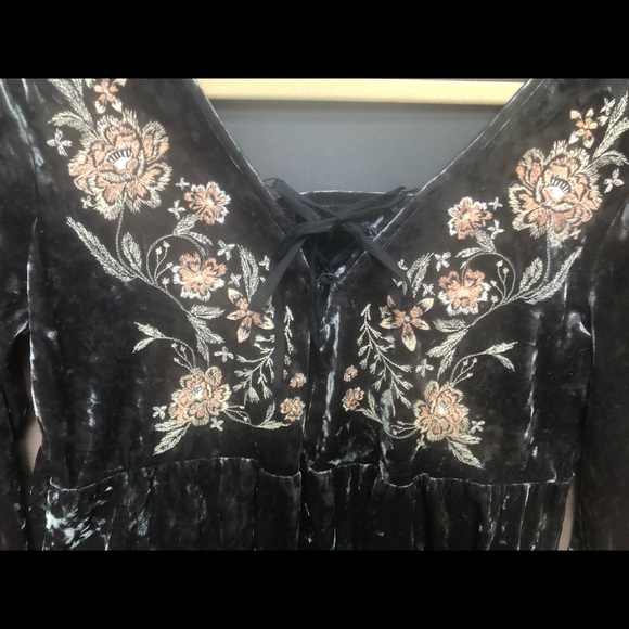 Size M Style & co boho crushed velvet top - Picture 3 of 9